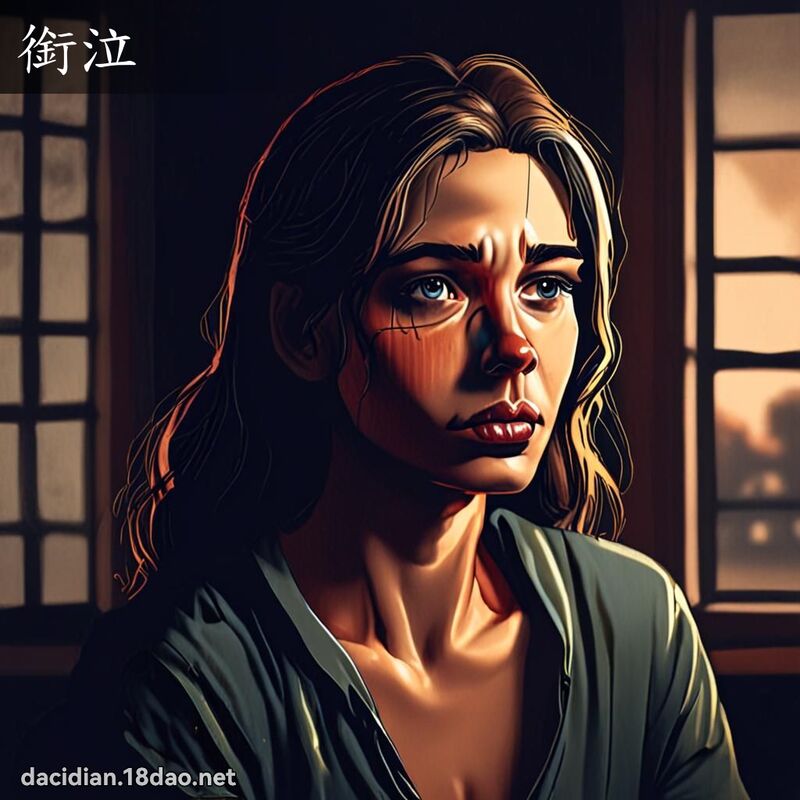 銜泣 - 國語大辭典配圖