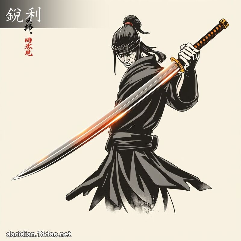 銳利 - 國語大辭典配圖