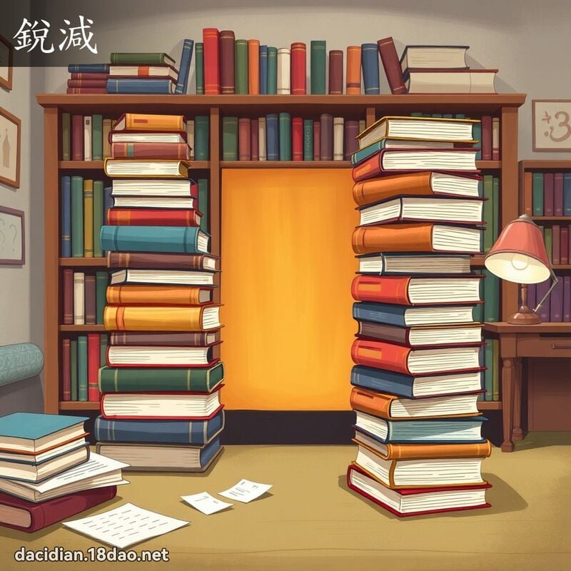 銳減 - 國語大辭典配圖