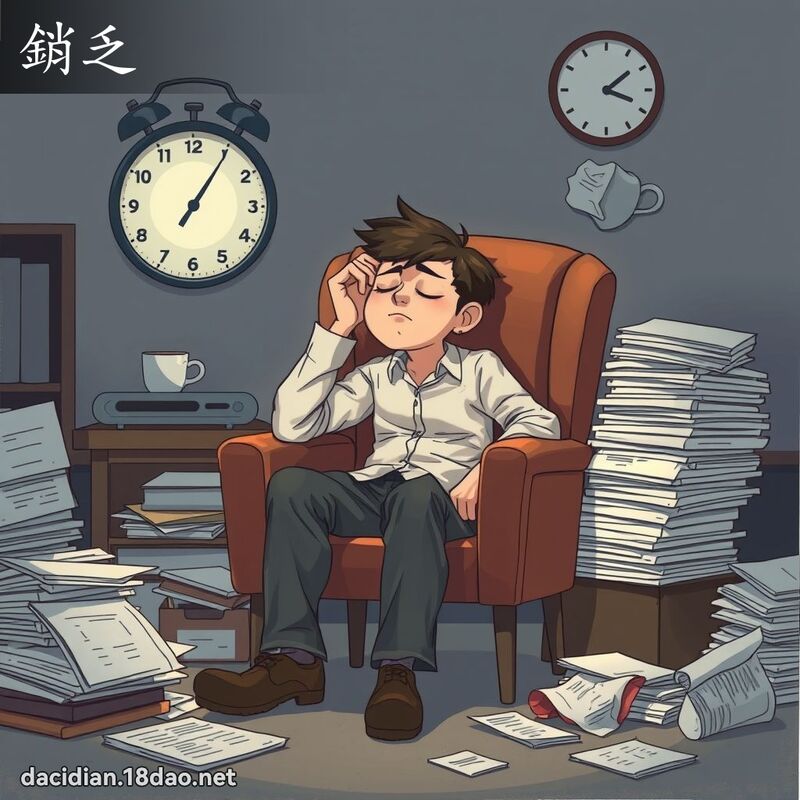 銷乏 - 國語大辭典配圖