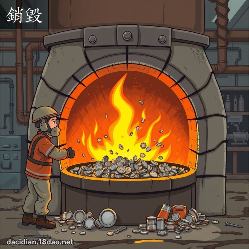 銷毀 - 國語大辭典配圖