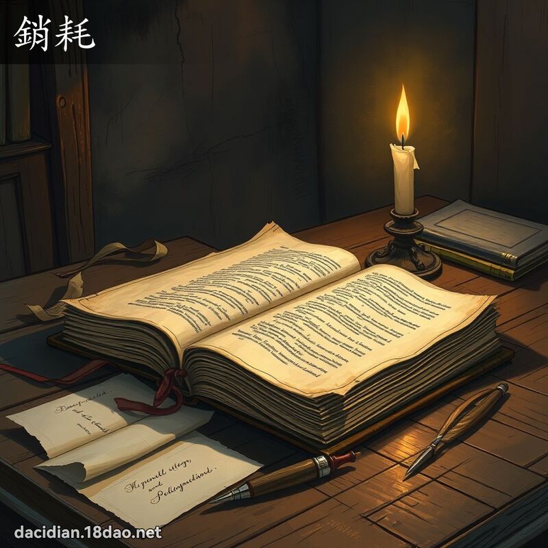 销耗 - 国语大辞典配图