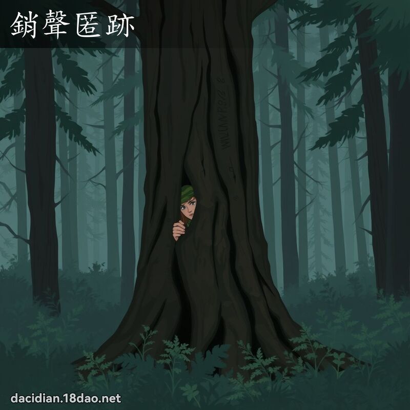 銷聲匿跡 - 國語大辭典配圖