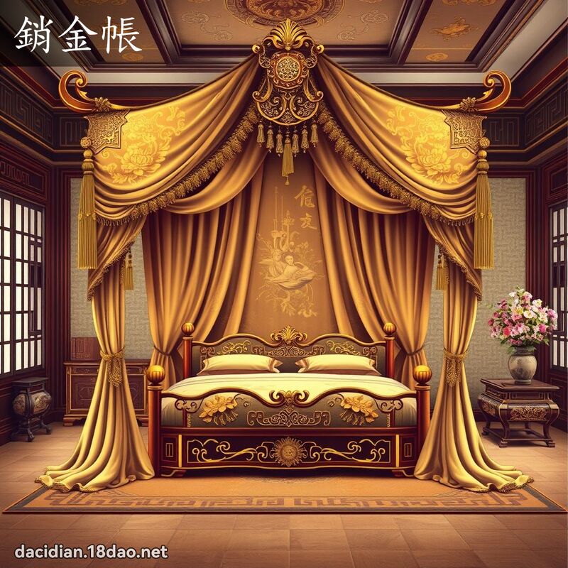 銷金帳 - 國語大辭典配圖