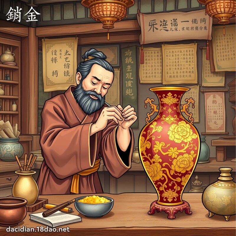 销金 - 国语大辞典配图