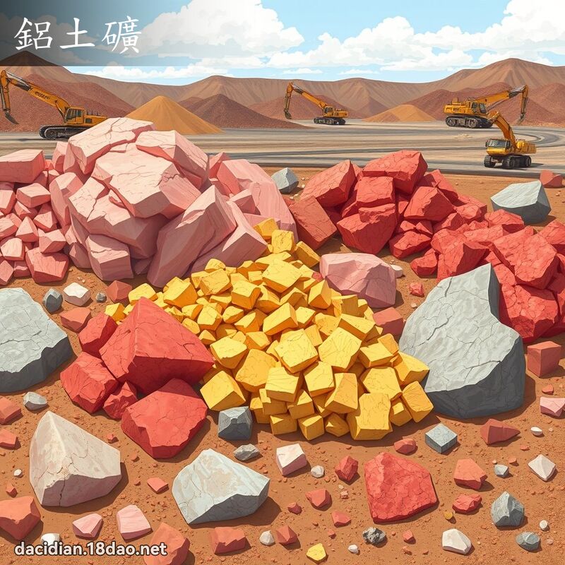 鋁土礦 - 國語大辭典配圖