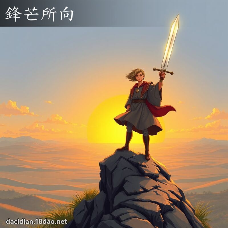 鋒芒所向 - 國語大辭典配圖