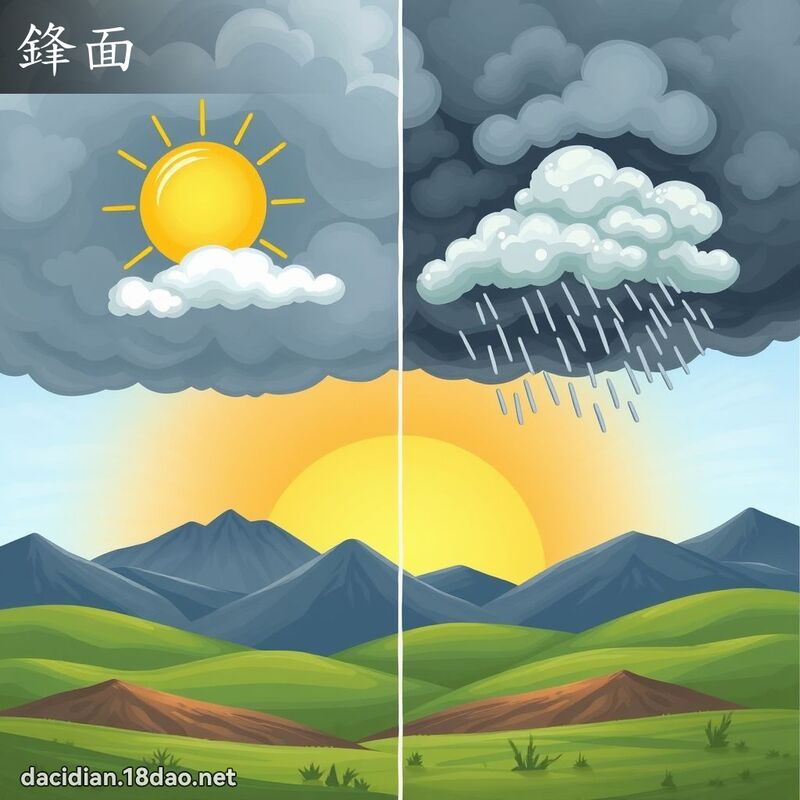 鋒面 - 國語大辭典配圖