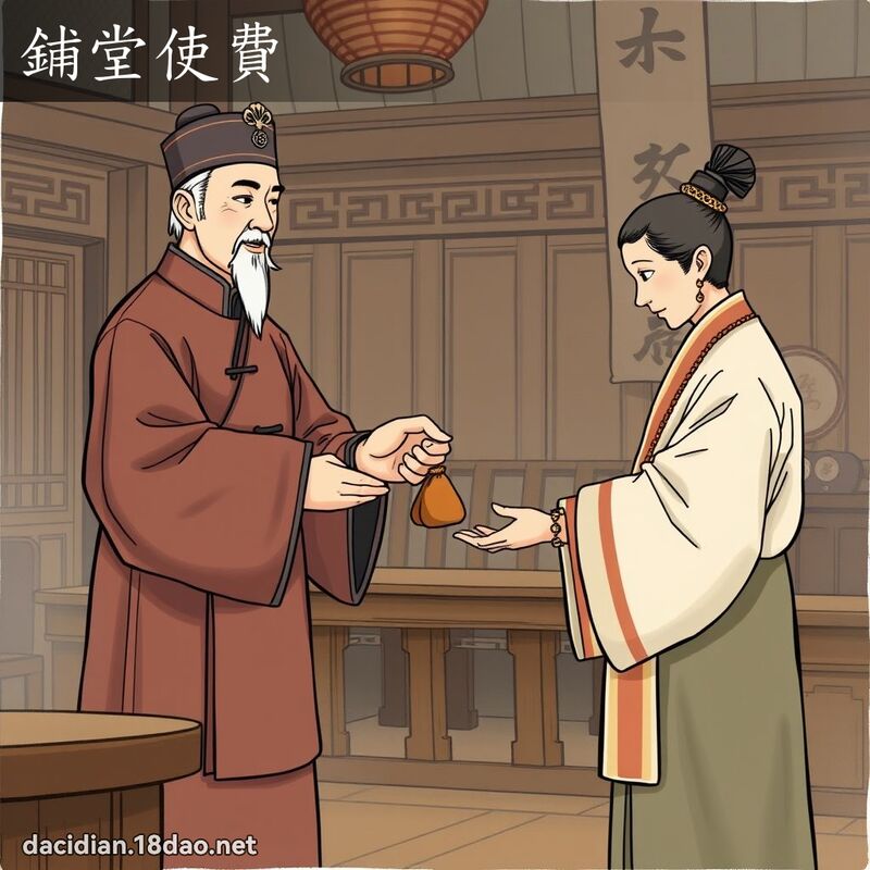 鋪堂使費 - 國語大辭典配圖