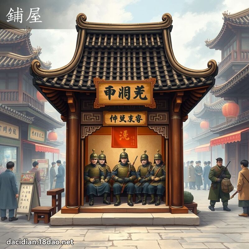 铺屋 - 国语大辞典配图