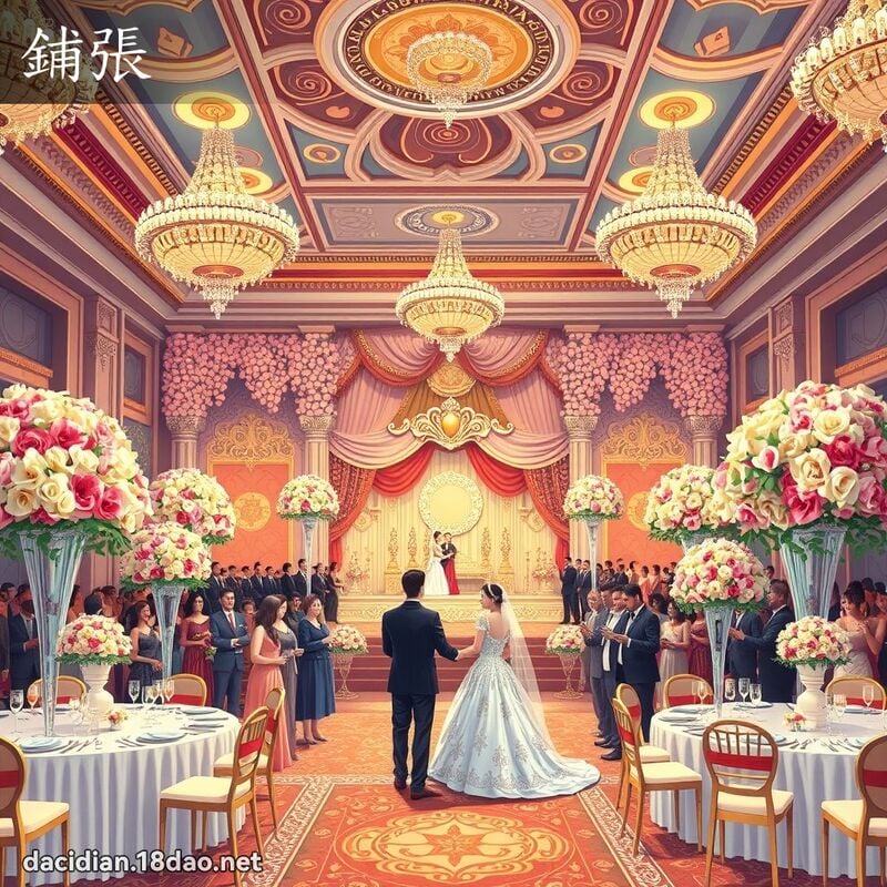 铺张 - 国语大辞典配图