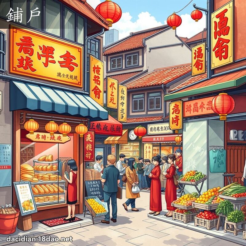 铺户 - 国语大辞典配图