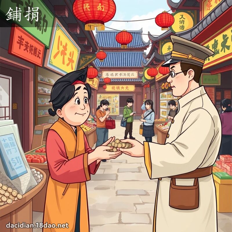 鋪捐 - 國語大辭典配圖