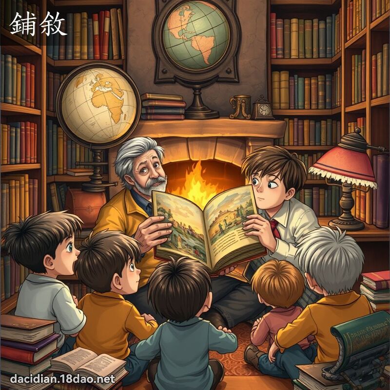 鋪敘 - 國語大辭典配圖