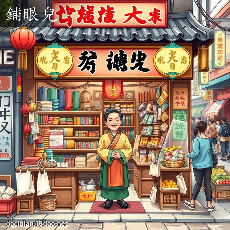 铺眼儿 - 国语大辞典配图