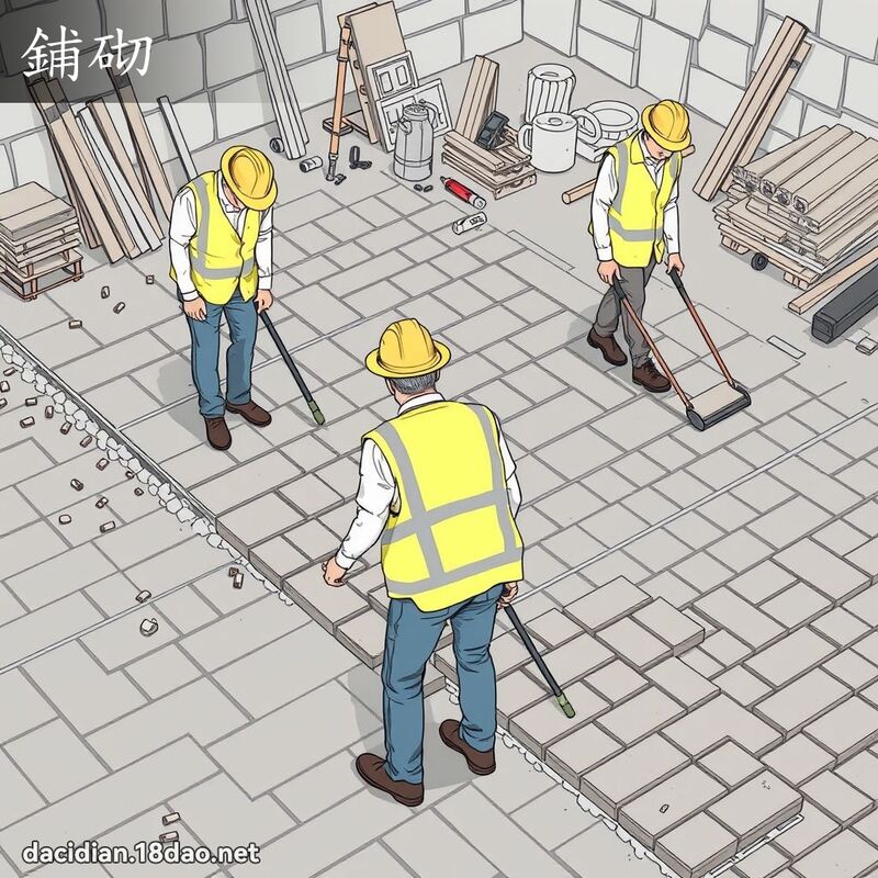 铺砌 - 国语大辞典配图