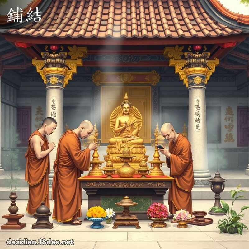 鋪結 - 國語大辭典配圖