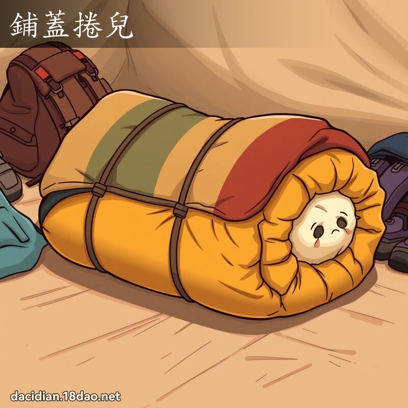 鋪蓋捲兒 - 國語大辭典配圖