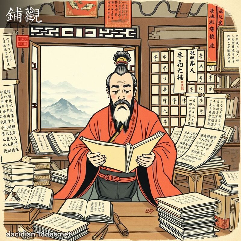 鋪觀 - 國語大辭典配圖