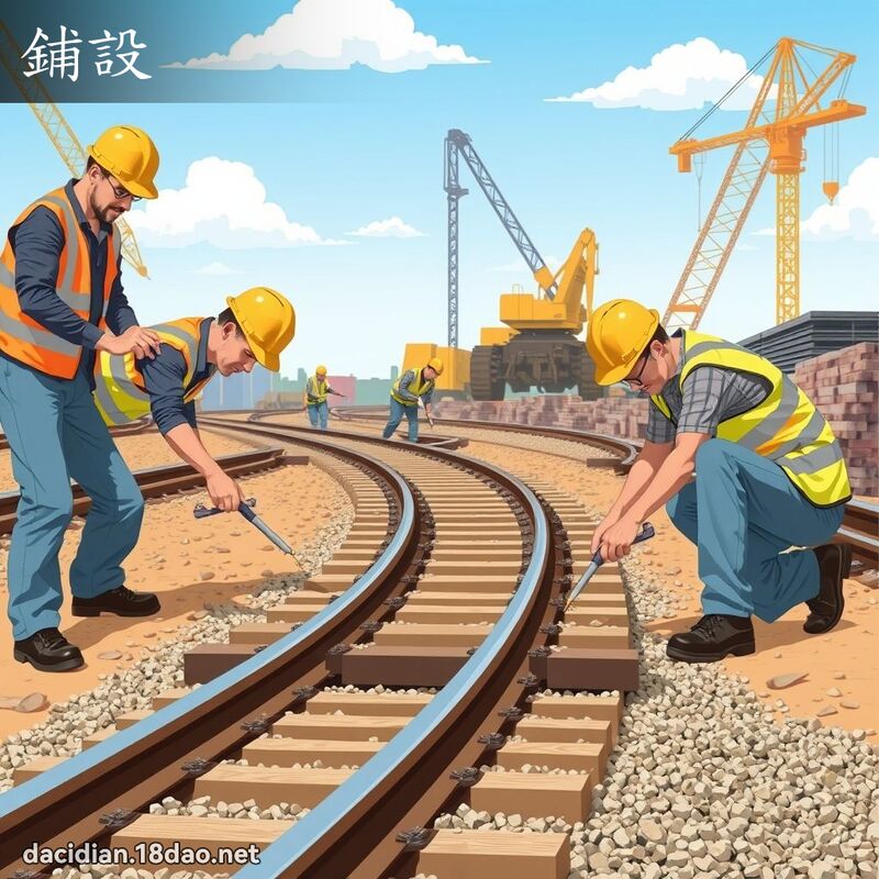 铺设 - 国语大辞典配图