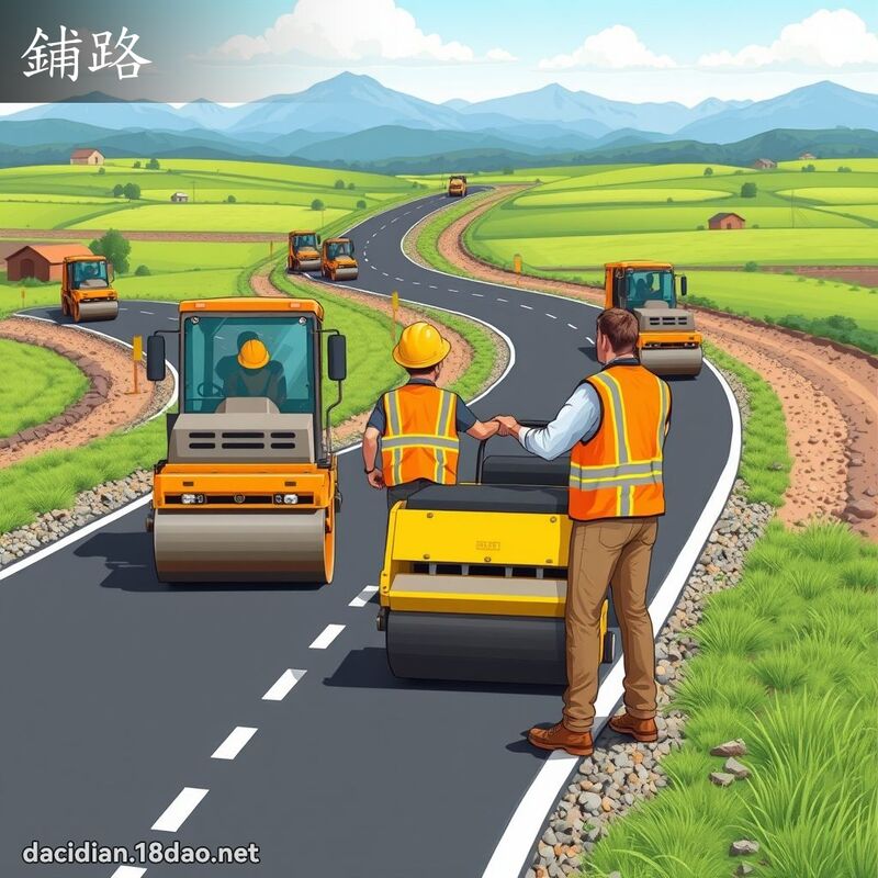 鋪路 - 國語大辭典配圖