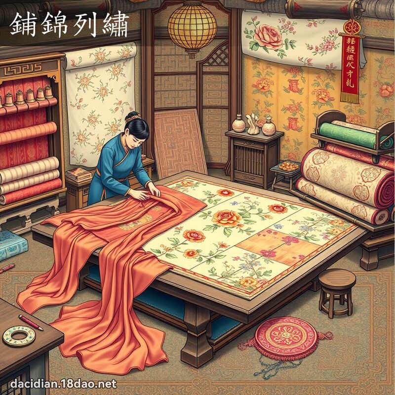 鋪錦列繡 - 國語大辭典配圖