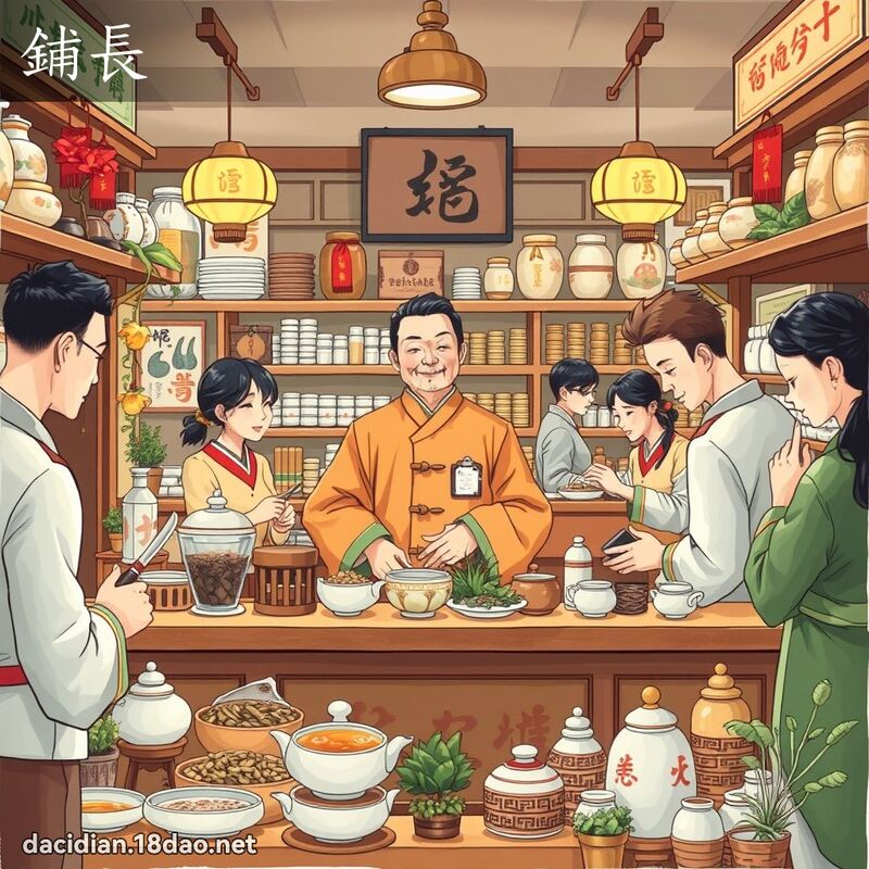 铺长 - 国语大辞典配图