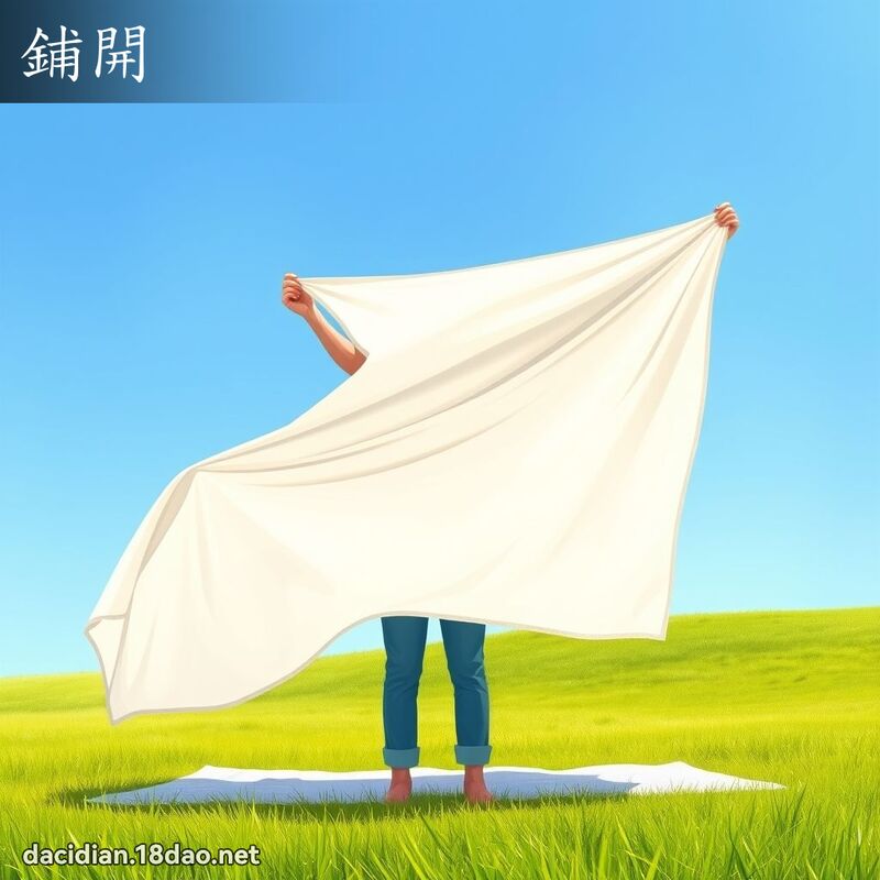 鋪開 - 國語大辭典配圖