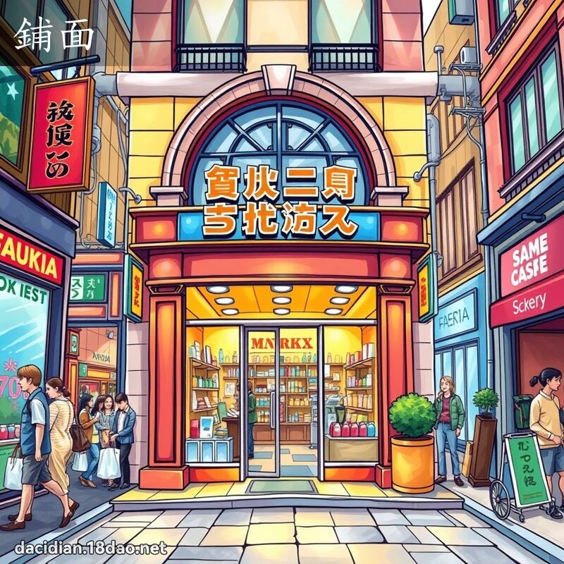 铺面 - 国语大辞典配图