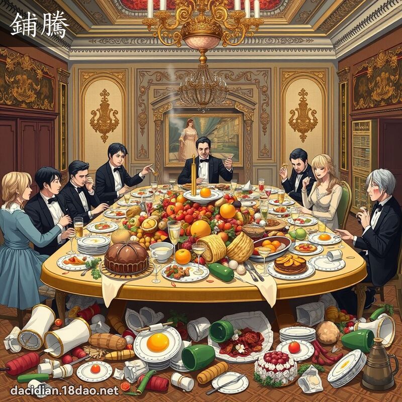 鋪騰 - 國語大辭典配圖