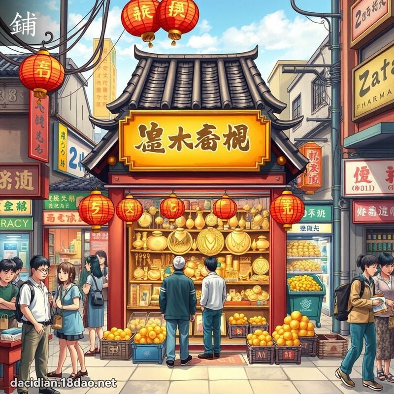 汉字: 铺 (多音字)
