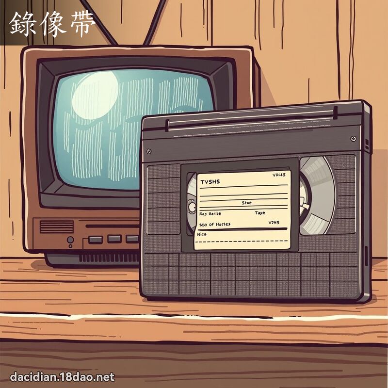 录像带 - 国语大辞典配图