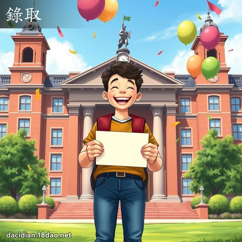 錄取 - 國語大辭典配圖