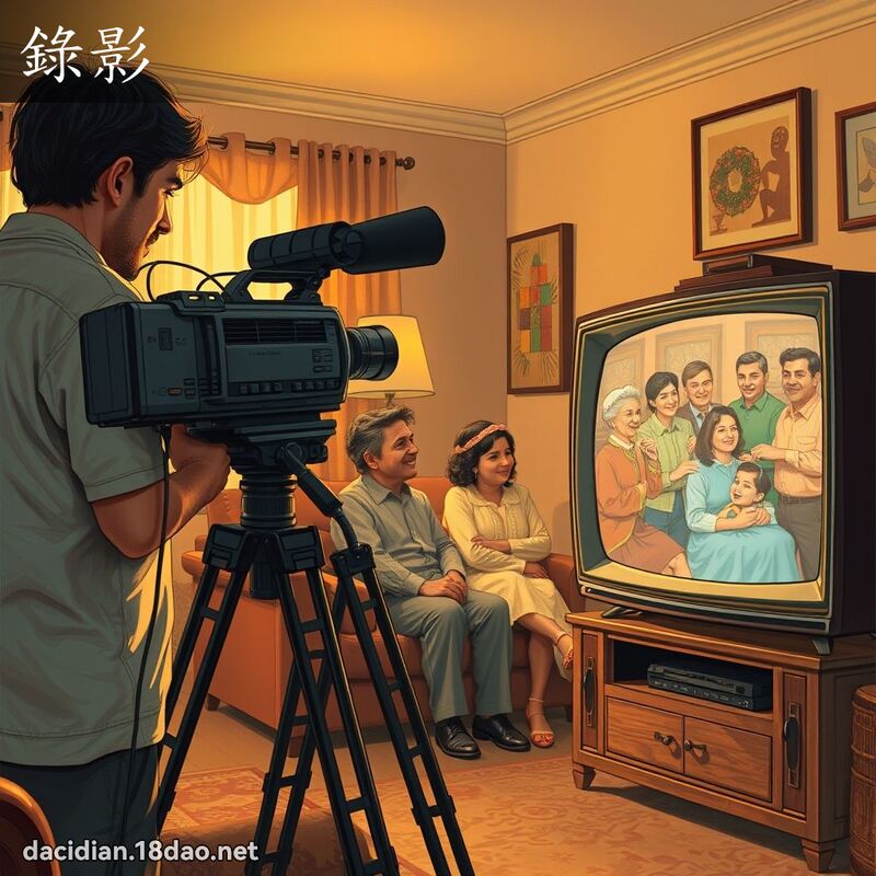 录影 - 国语大辞典配图