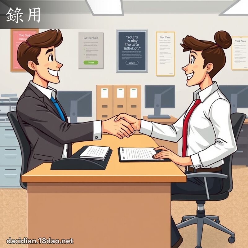 录用 - 国语大辞典配图