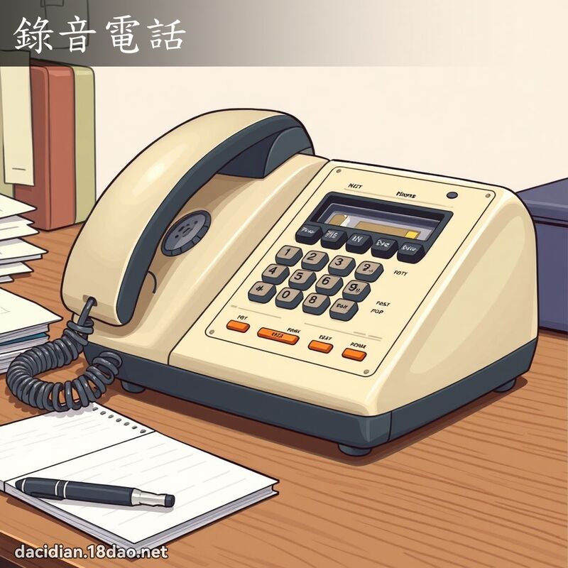 錄音電話 - 國語大辭典配圖