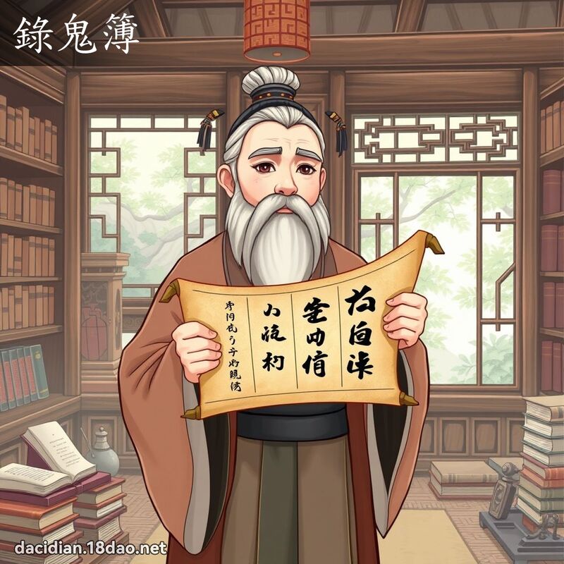 錄鬼簿 - 國語大辭典配圖