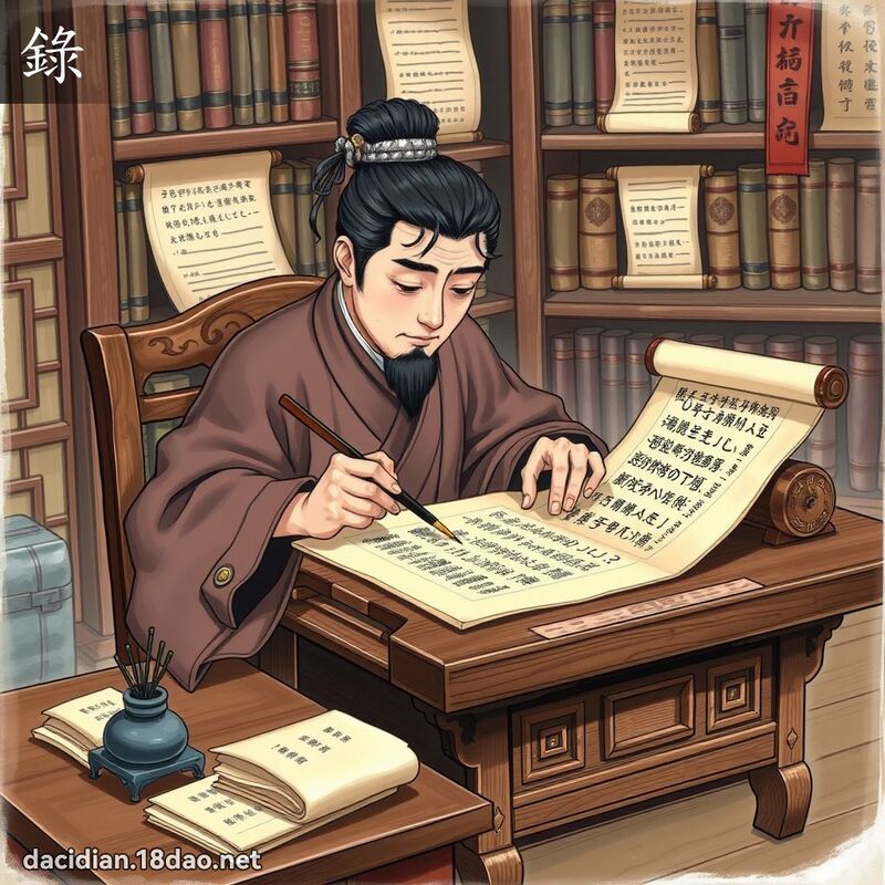 錄 - 國語大辭典配圖