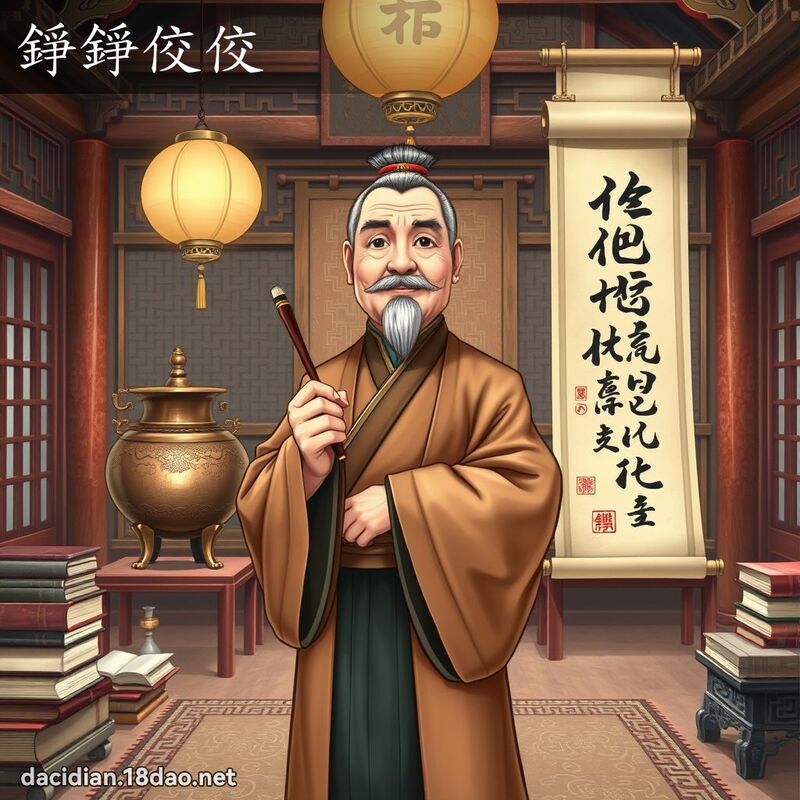 錚錚佼佼 - 國語大辭典配圖