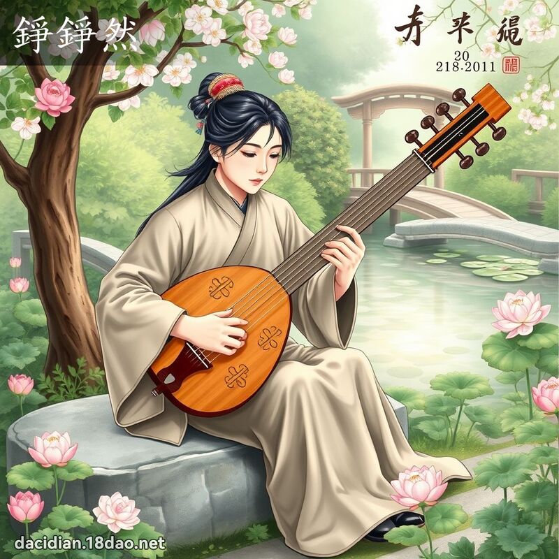 錚錚然 - 國語大辭典配圖