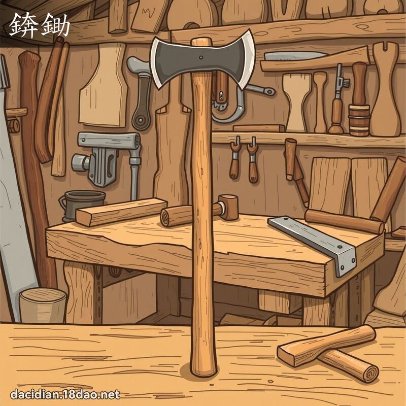 錛鋤 - 國語大辭典配圖