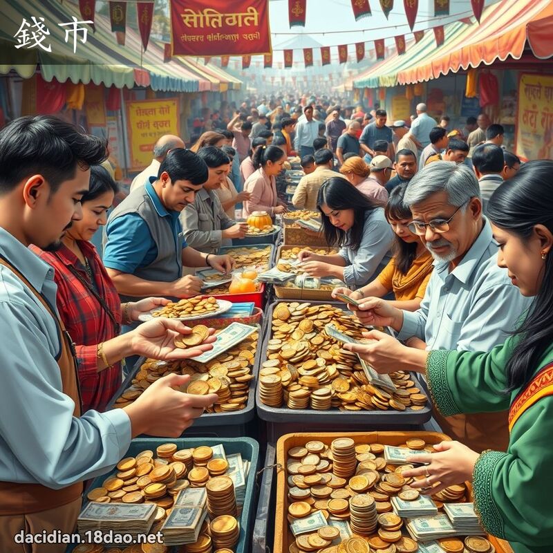 錢市 - 國語大辭典配圖
