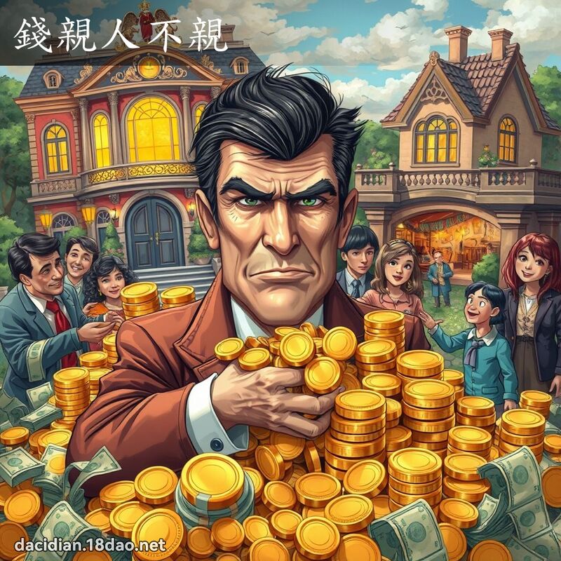 钱亲人不亲 - 国语大辞典配图