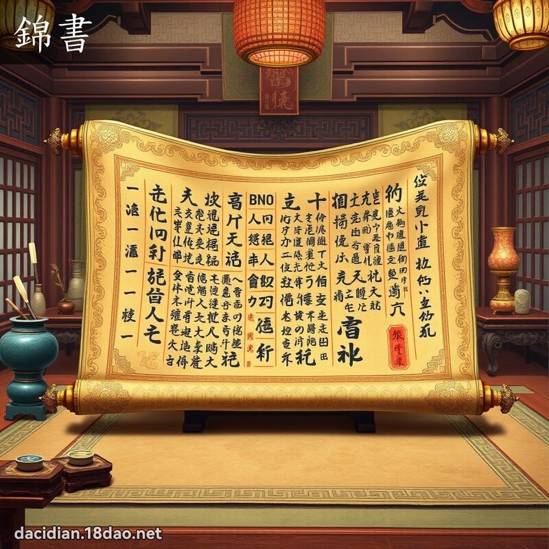 锦书 - 国语大辞典配图