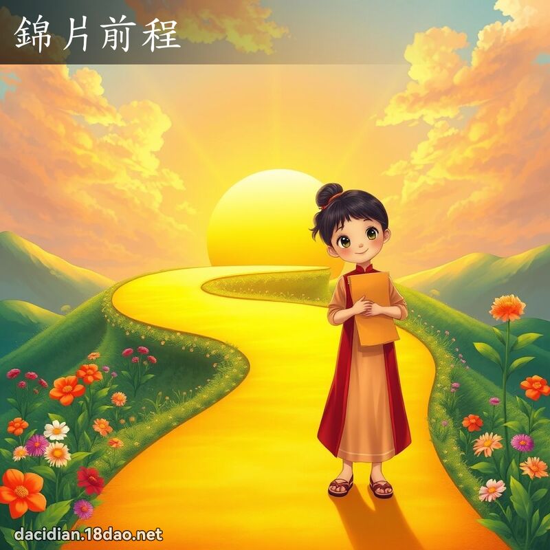 锦片前程 - 国语大辞典配图