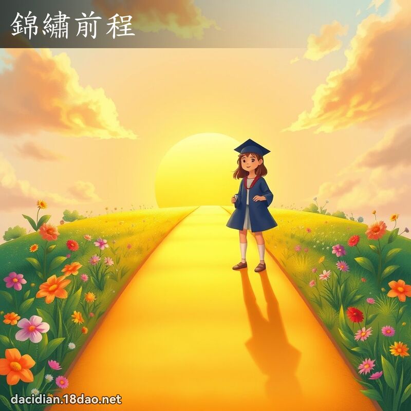 錦繡前程 - 國語大辭典配圖