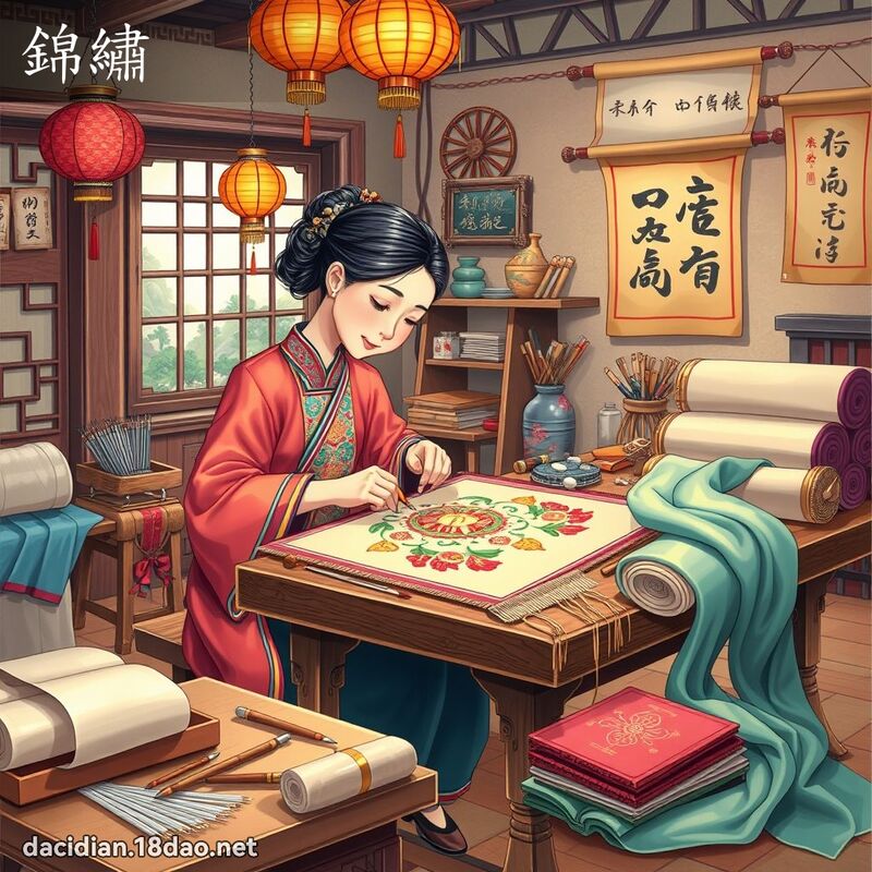 锦绣 - 国语大辞典配图