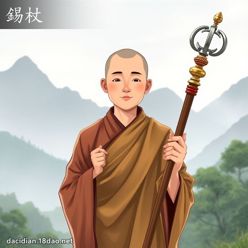 錫杖 - 國語大辭典配圖