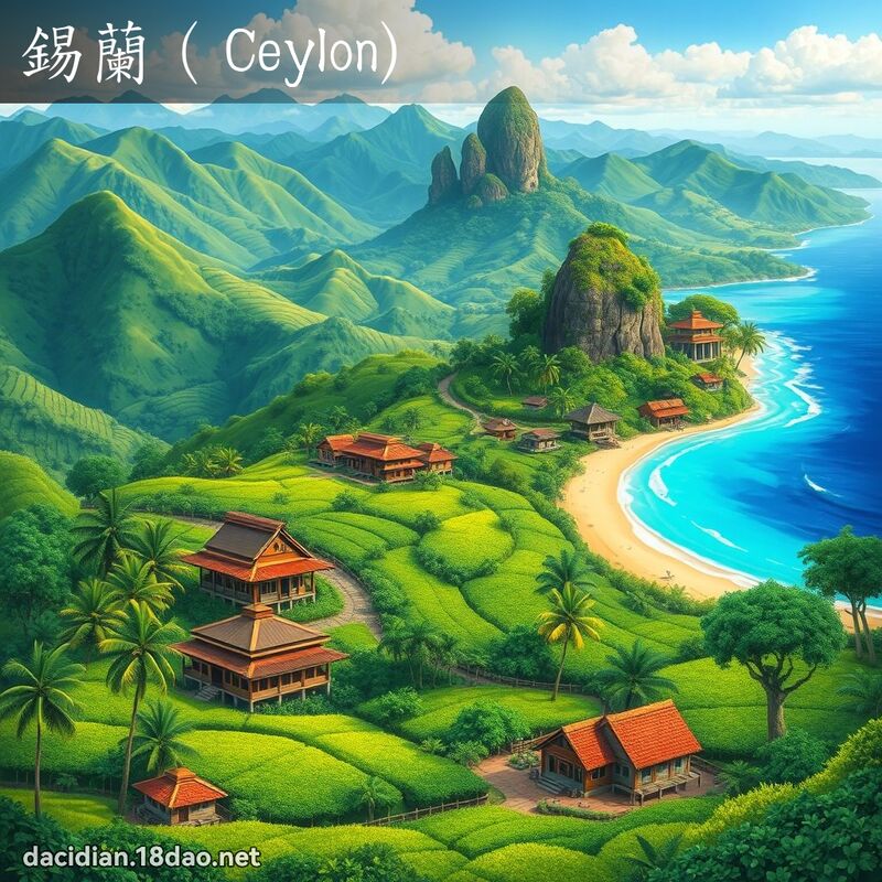 錫蘭（Ceylon) - 國語大辭典配圖