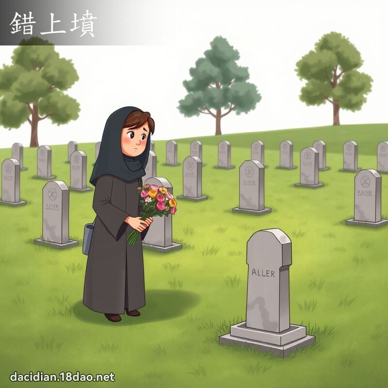 错上坟 - 国语大辞典配图